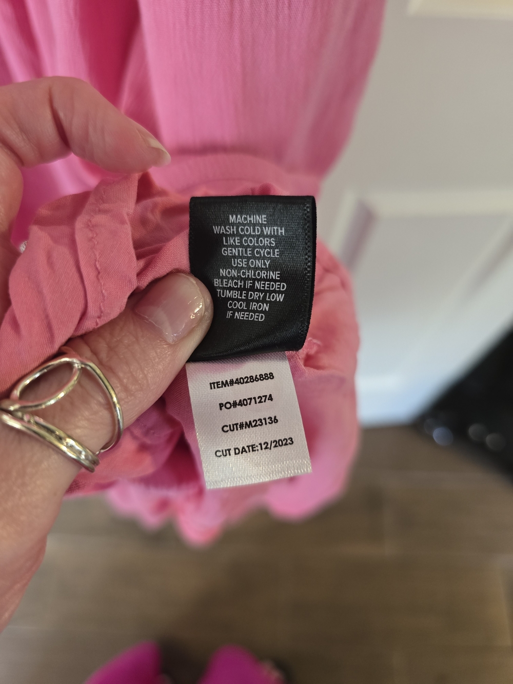 torrid Solid Pink Gauze Maxi Dress with Lace Waist Detail - Picture 8 of 11